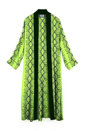 Green Silk Kimono Robe Womens