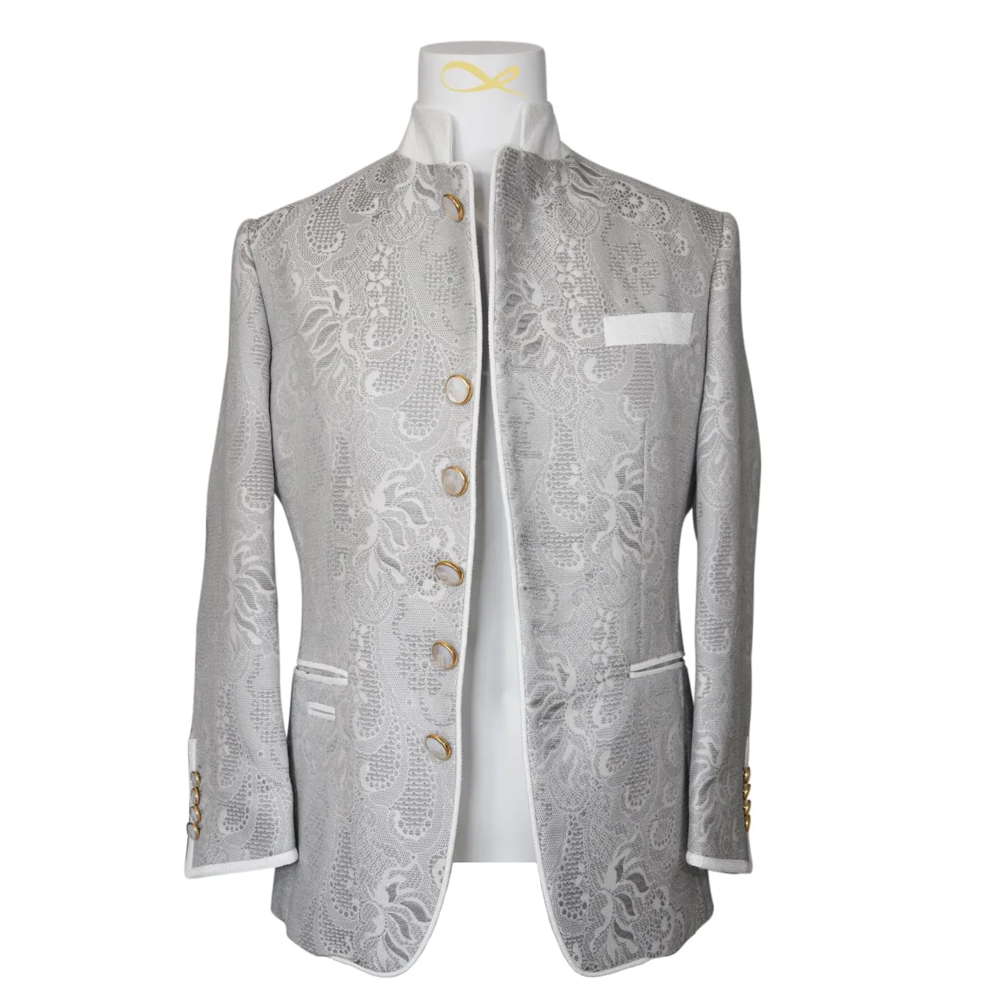 Grigio Damask Mandani Jacket