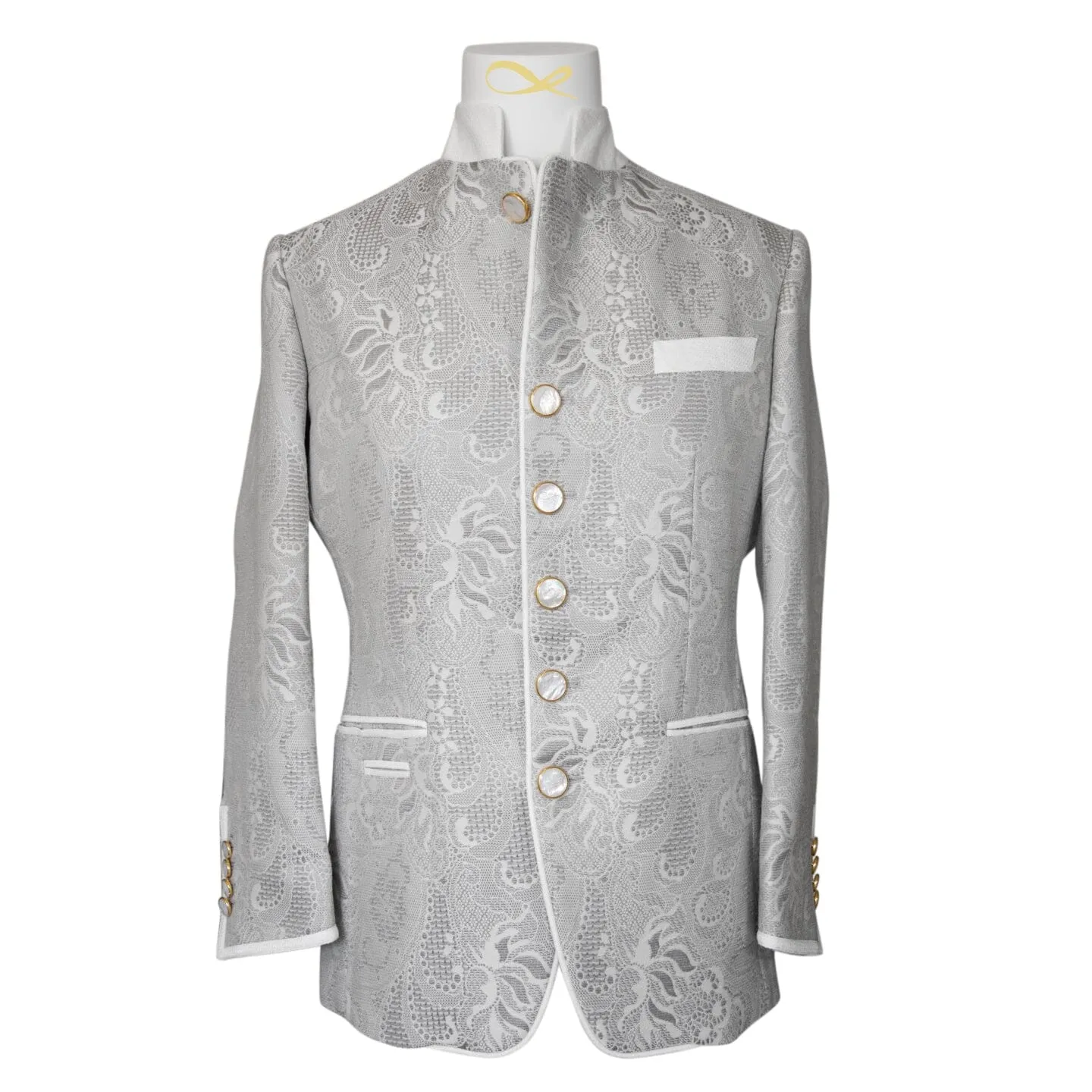 Grigio Damask Mandani Jacket