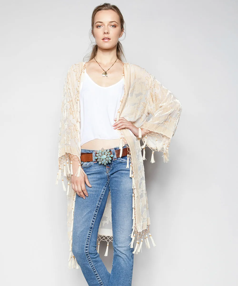 HEART FULL OF SOUL VELVET KIMONO