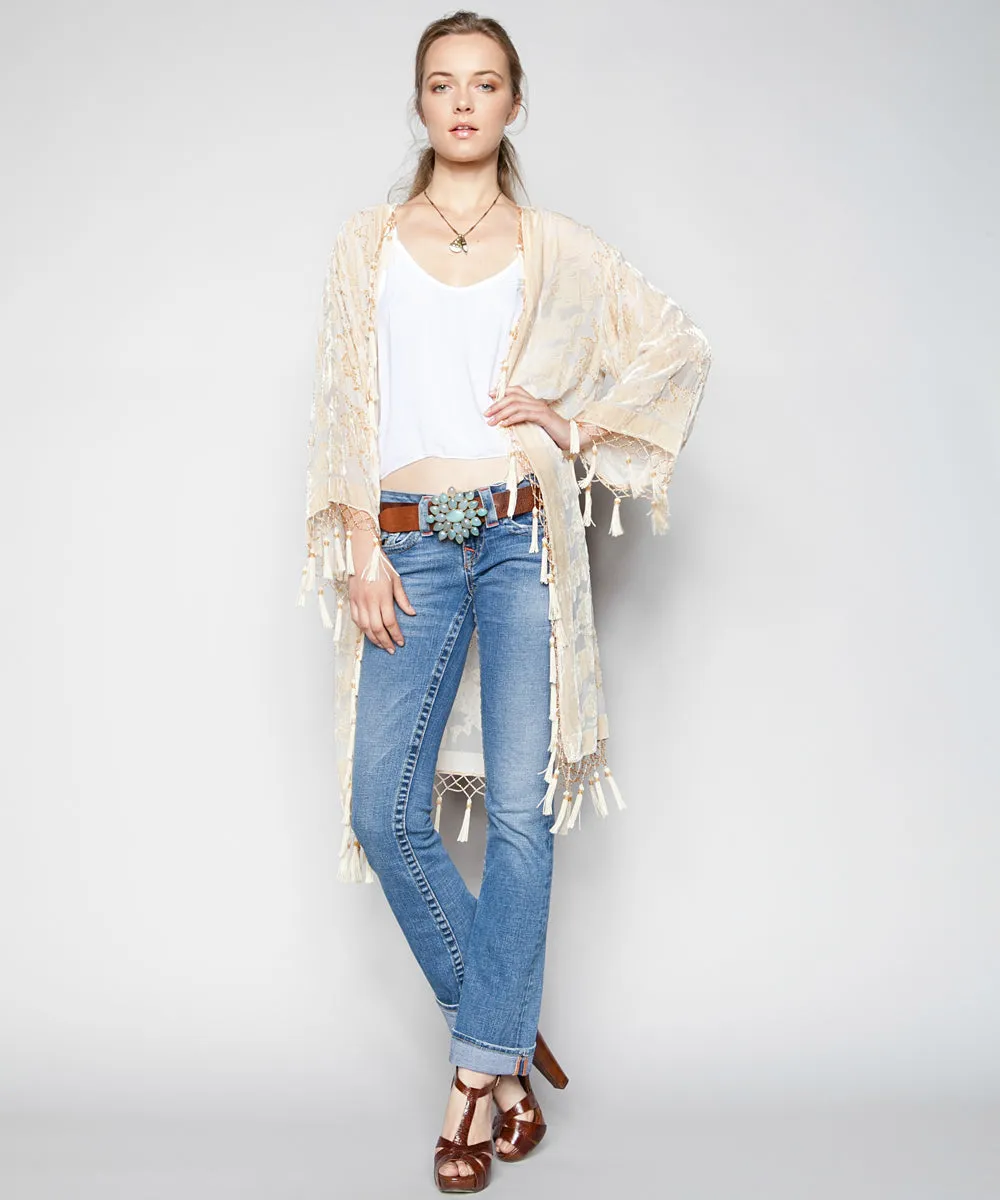 HEART FULL OF SOUL VELVET KIMONO