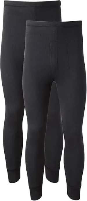 Heatwave® Pack of 2 Men's Thermal Trousers Long Johns Warm Underwear Baselayer