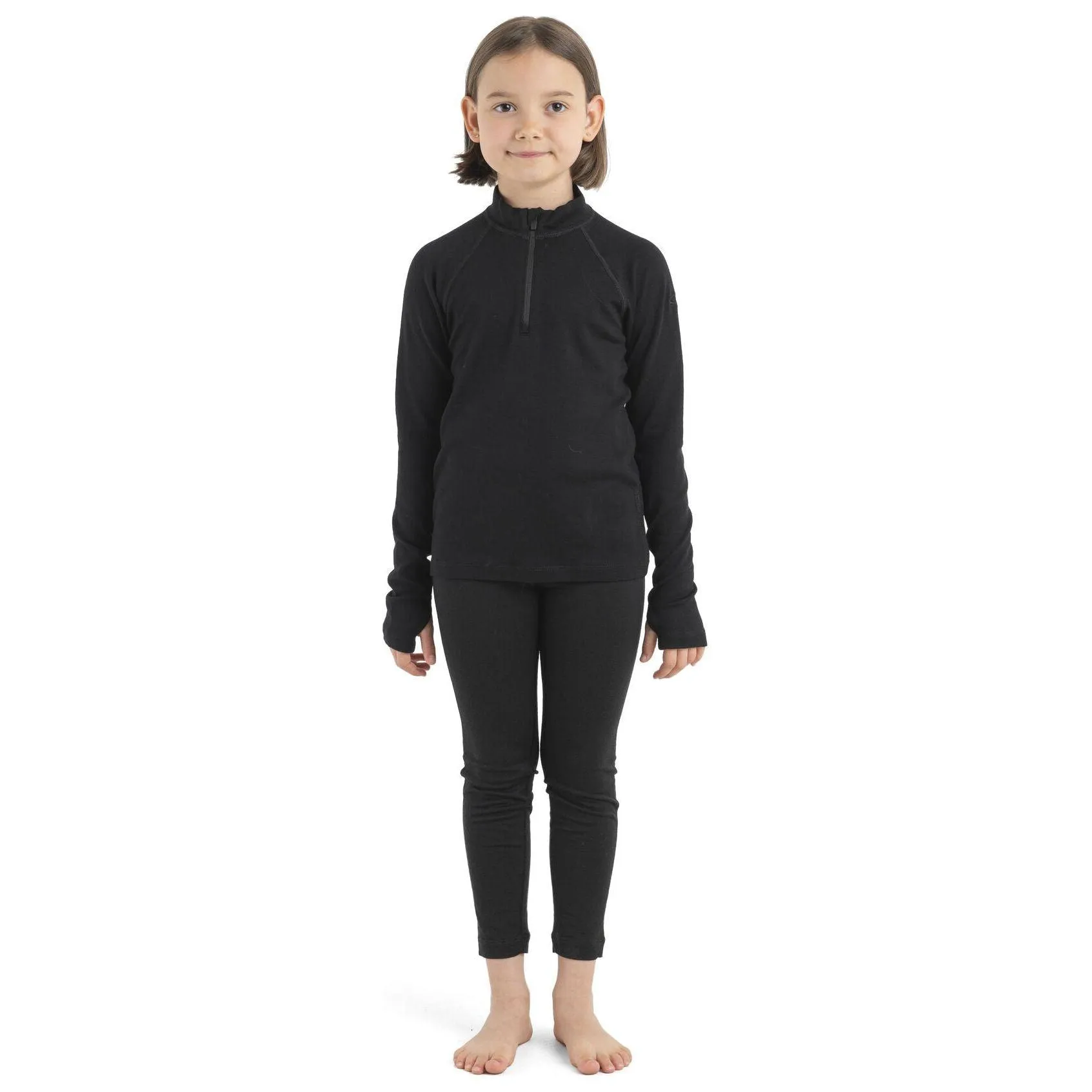 Icebreaker Kid's 260 Tech Long Sleeve Half Zip Thermal Top