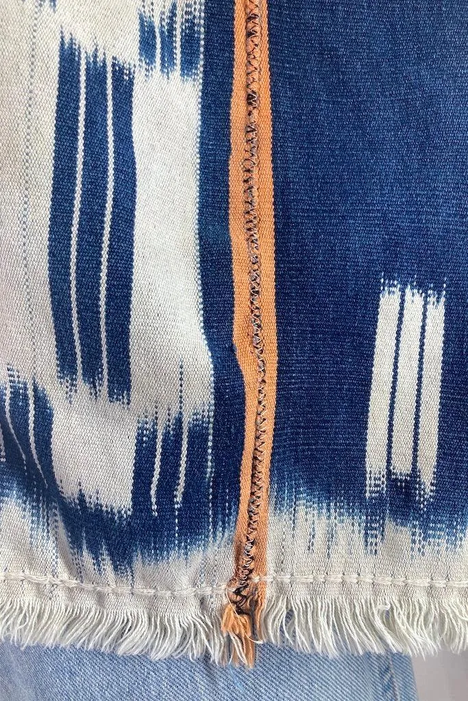 Indigo Baoule Cotton Cardigan - Navy Blue