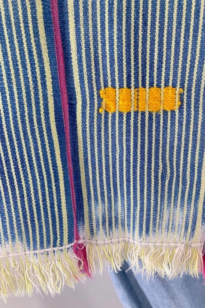 Indigo Baoule Cotton Cardigan