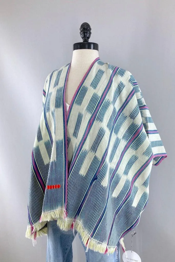 Indigo Baoule Cotton Cardigan