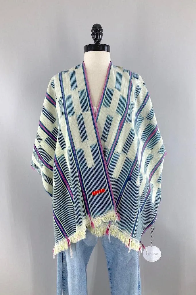 Indigo Baoule Cotton Cardigan