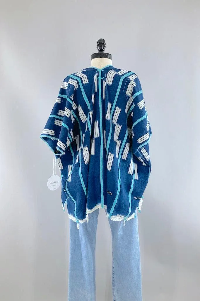 Indigo Cotton Cardigan Kimono