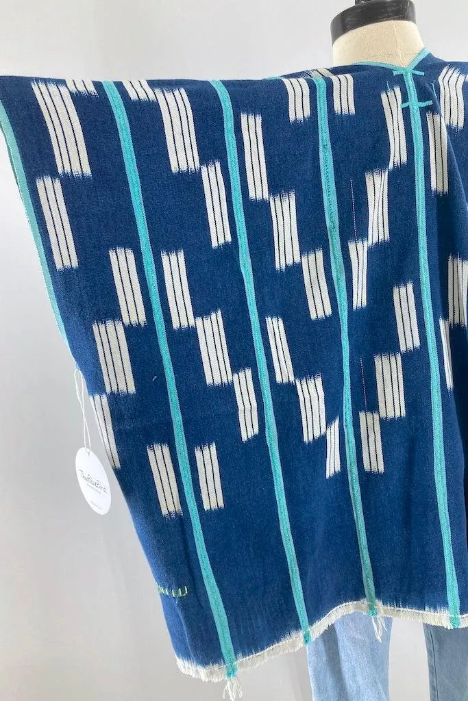 Indigo Cotton Cardigan Kimono