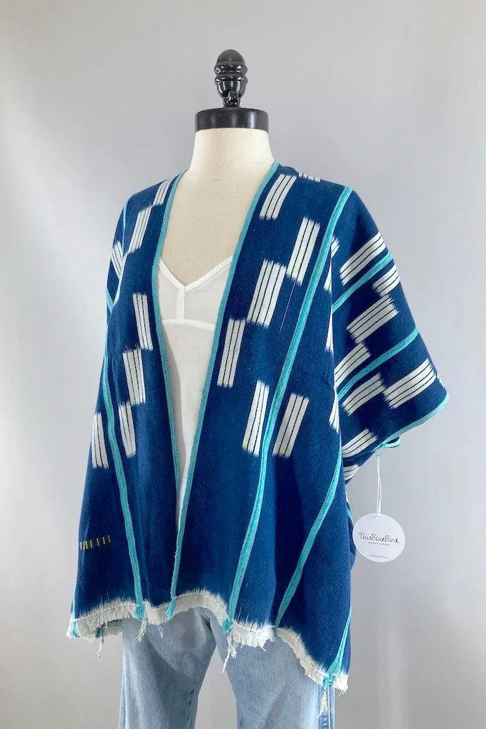 Indigo Cotton Cardigan Kimono