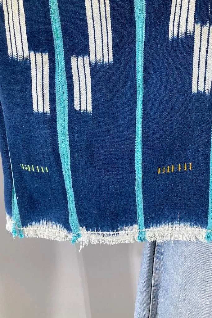 Indigo Cotton Cardigan Kimono