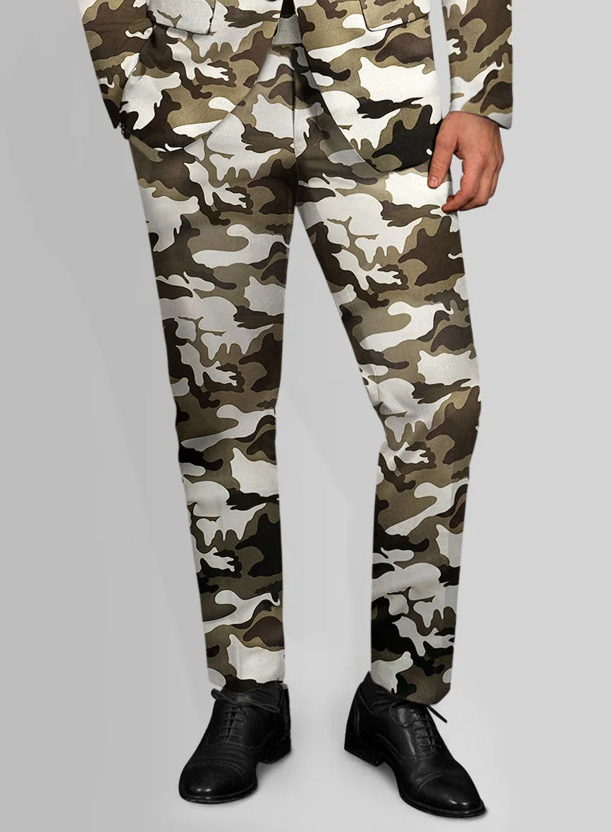 Italian Cotton Montoya Camo Suit
