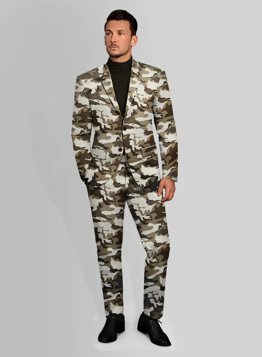 Italian Cotton Montoya Camo Suit