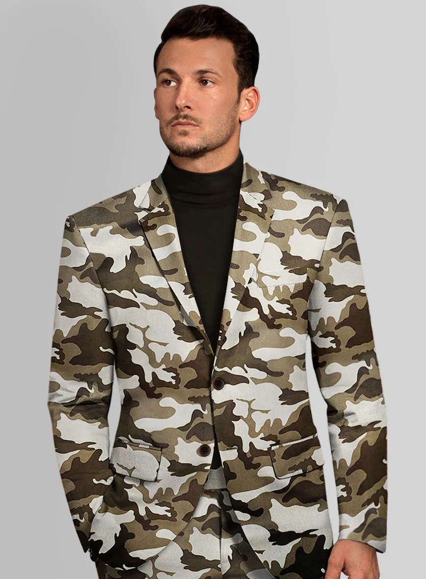 Italian Cotton Montoya Camo Suit