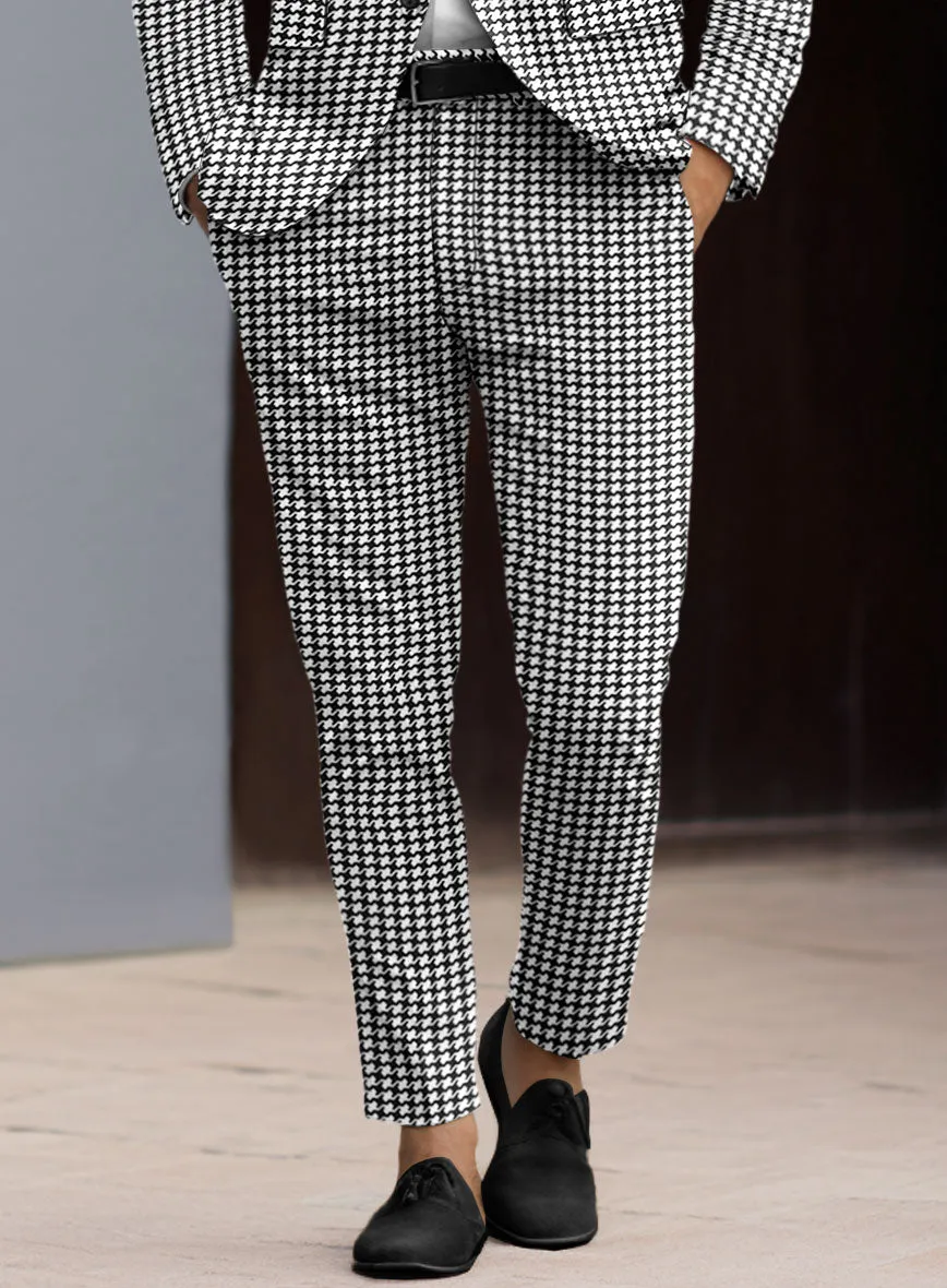 Italian Cotton Silk Bold Houndstooth Suit