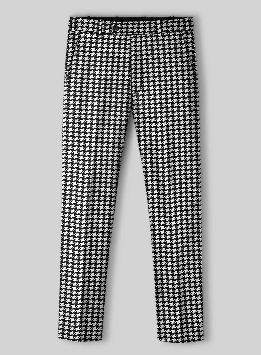 Italian Cotton Silk Bold Houndstooth Suit