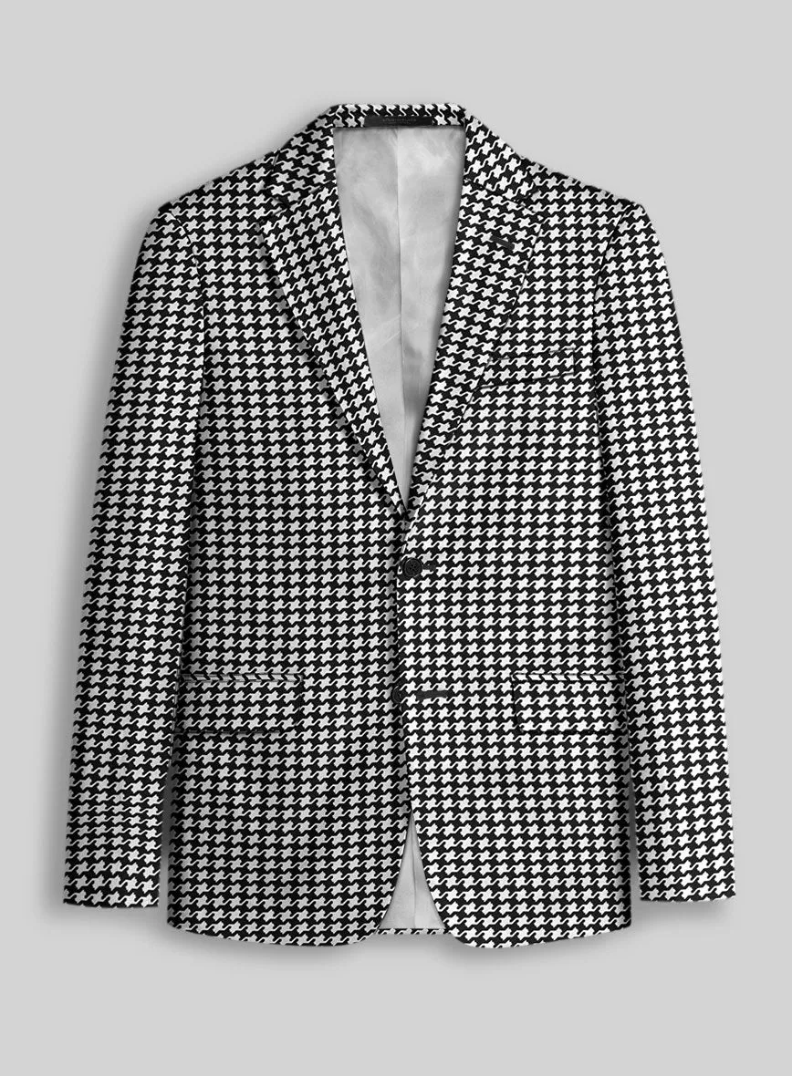 Italian Cotton Silk Bold Houndstooth Suit