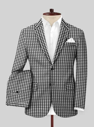 Italian Cotton Silk Bold Houndstooth Suit