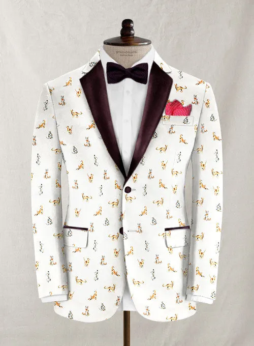 Italian Cotton Stretch Lomar Tuxedo Jacket