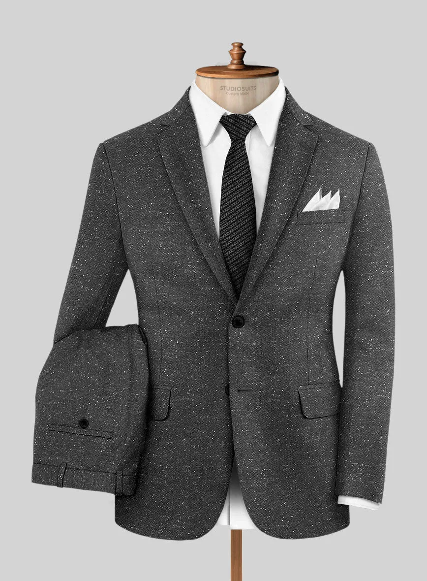 Italian Donegal Gray Wool Suit