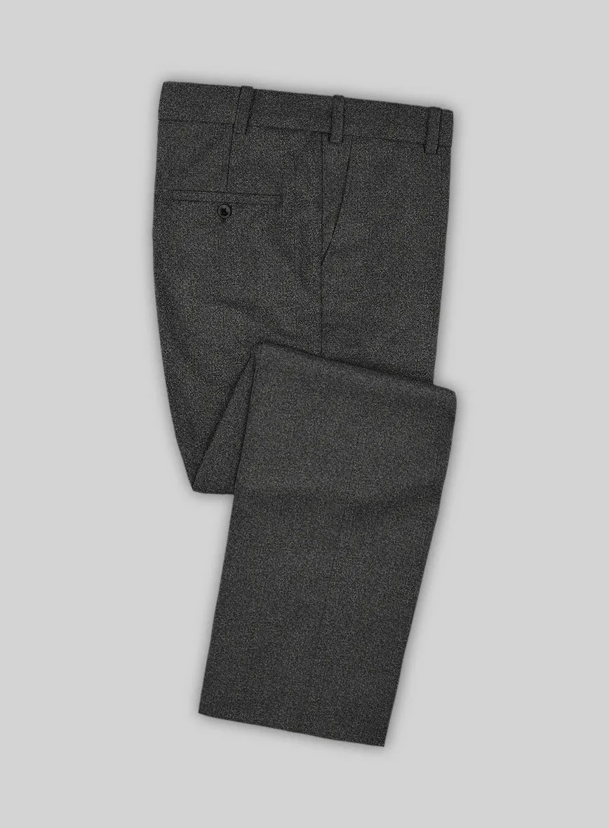 Italian Drego Gray Herringbone Wool Suit
