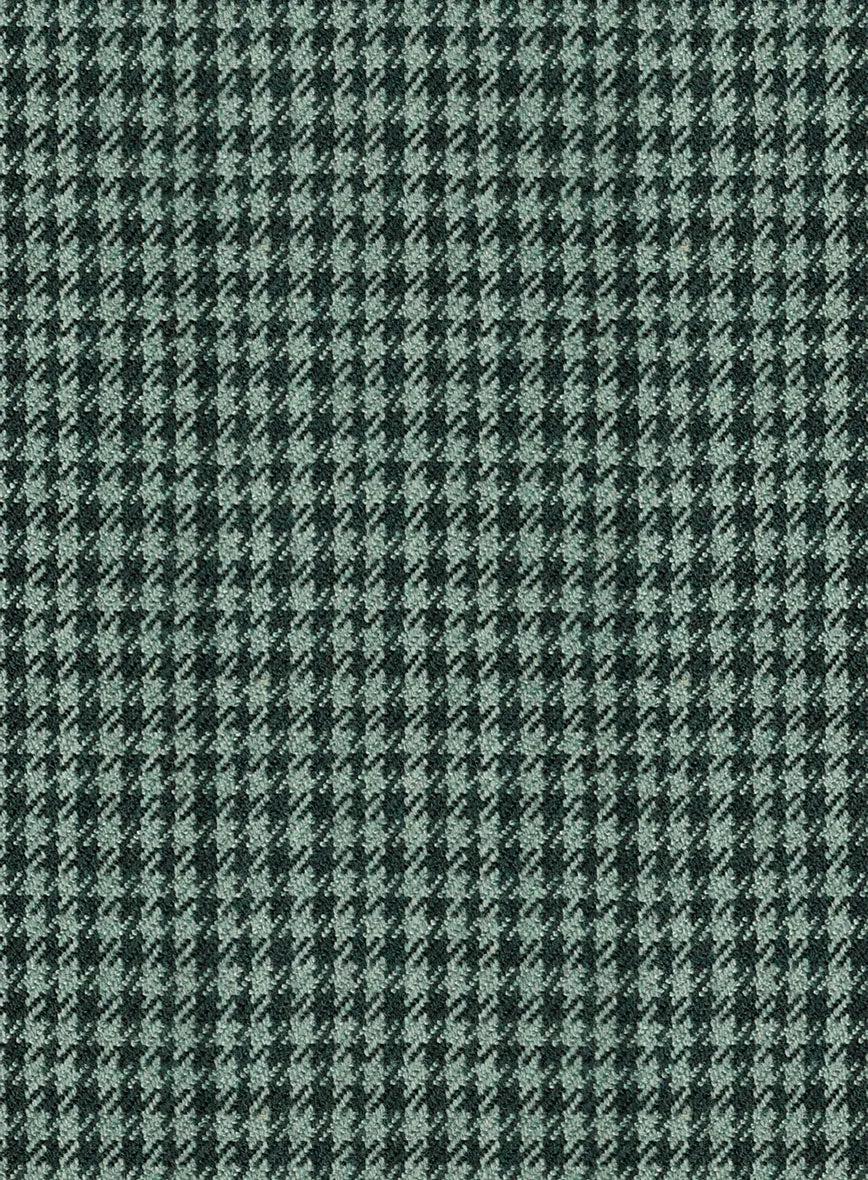 Italian Green Houndstooth Tweed Suit