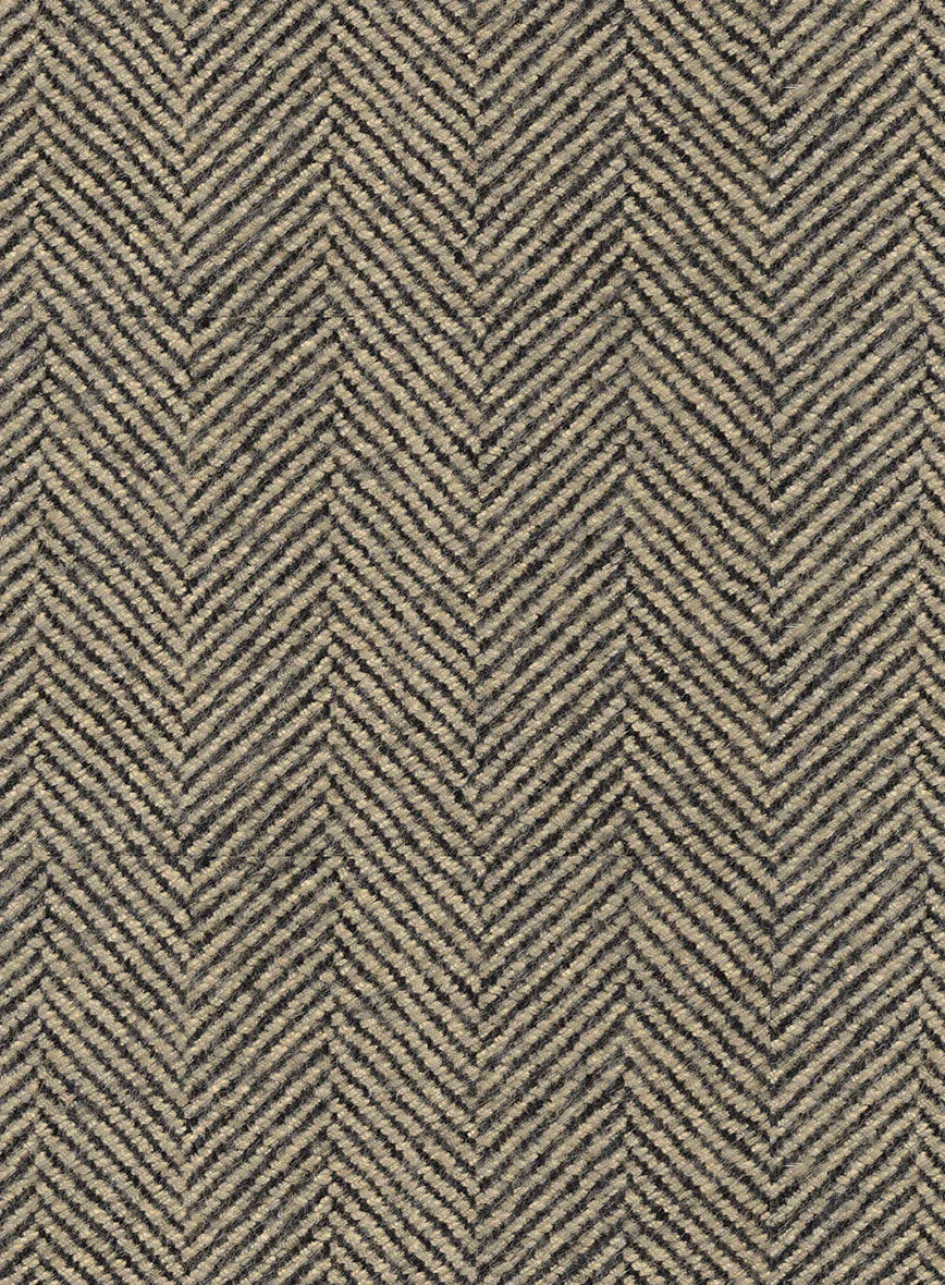 Italian Highlander Stone Beige Herringbone Tweed Suit
