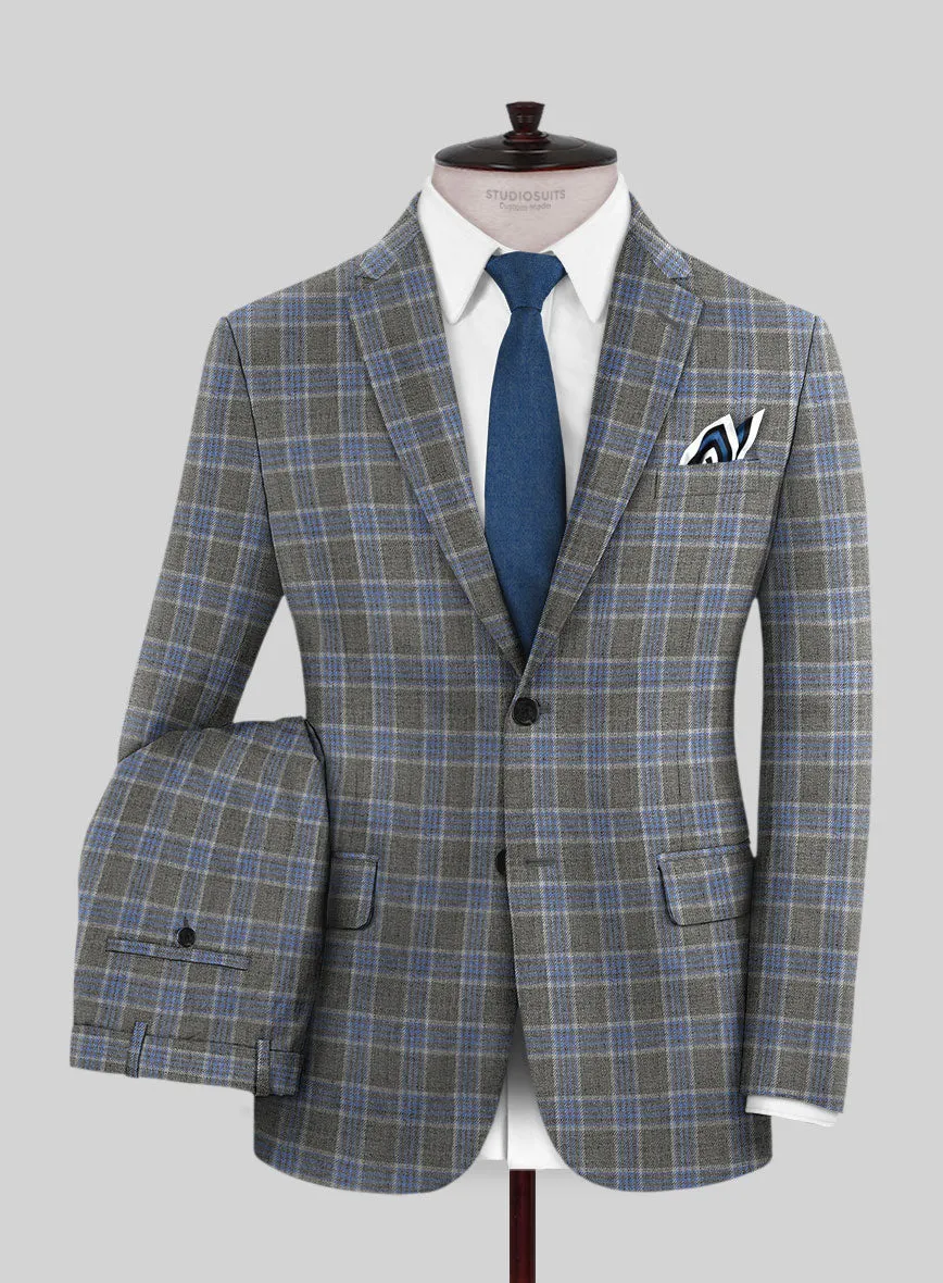 Italian Joa Gray Wool Suit