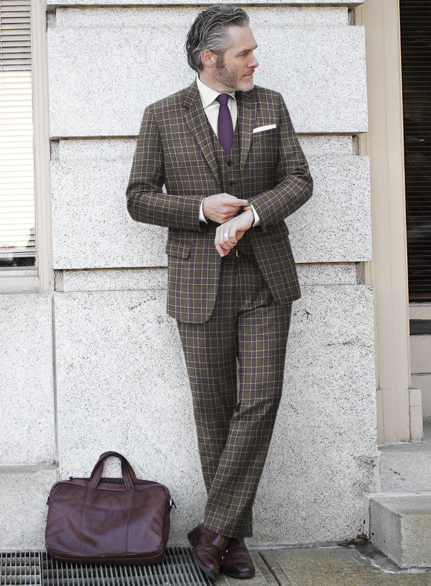 Italian Lendro Checks Wool Suit