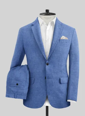 Italian Linen Smoked Blue Suit