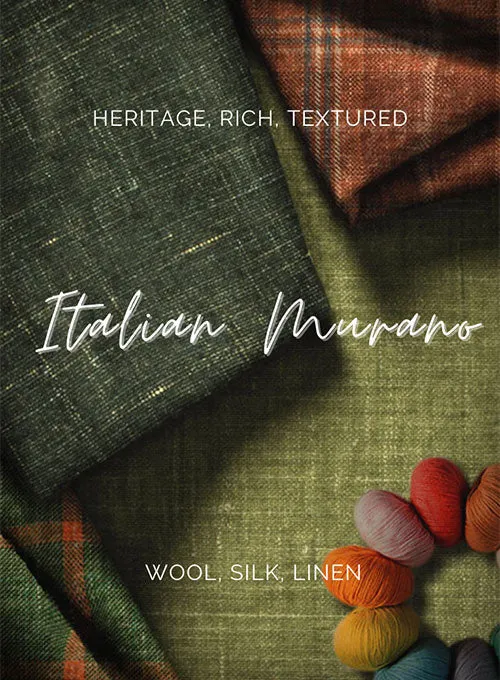 Italian Murano Charcoal Wool Linen Jacket