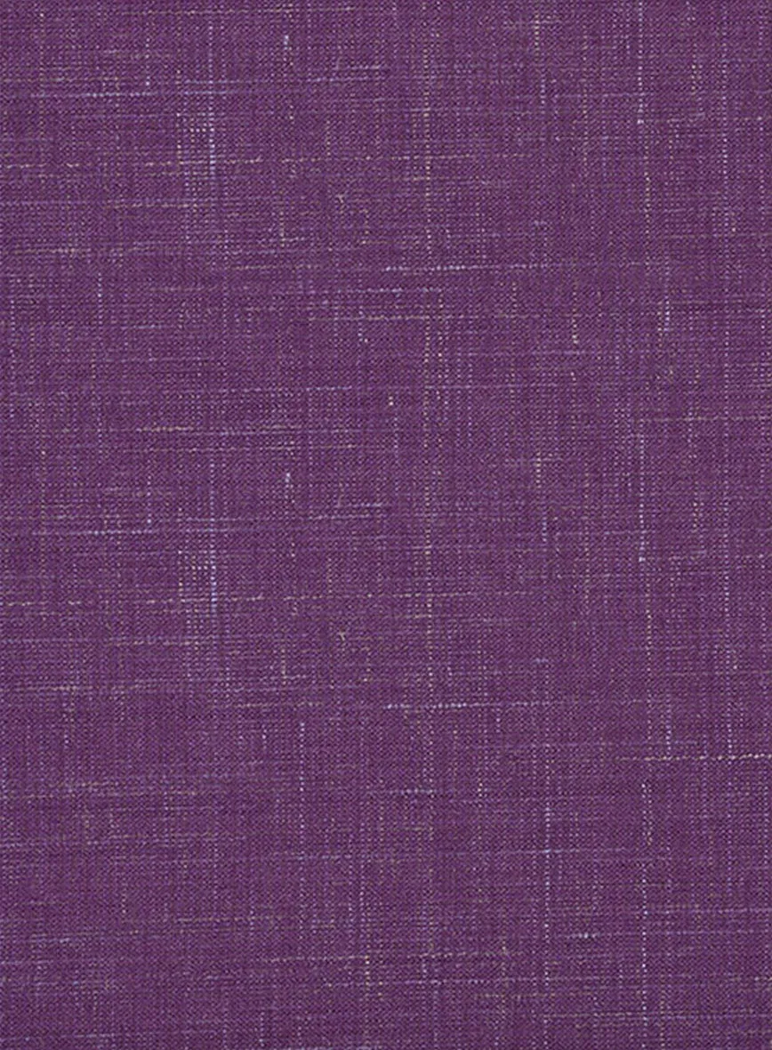 Italian Murano Eggplant Wool Linen Jacket