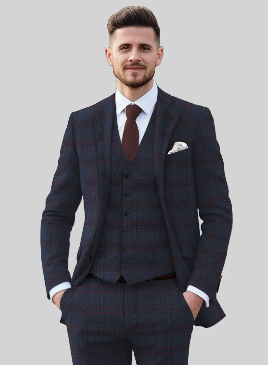 Italian Narciso Check Tweed Suit