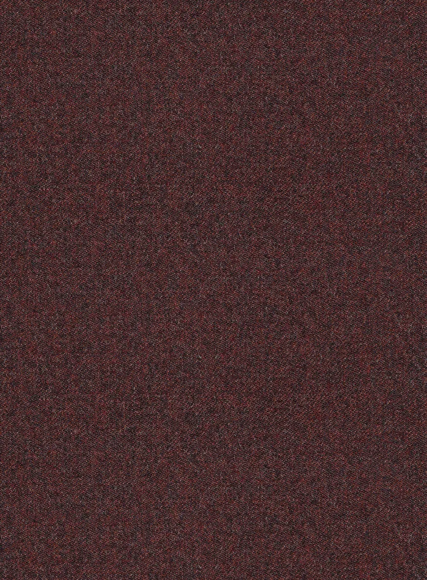 Italian Quelo Wine Twill Flannel Suit