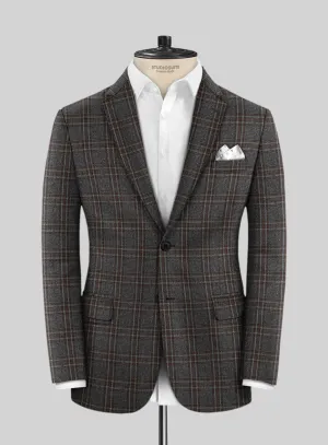 Italian Senna Checks Wool Jacket