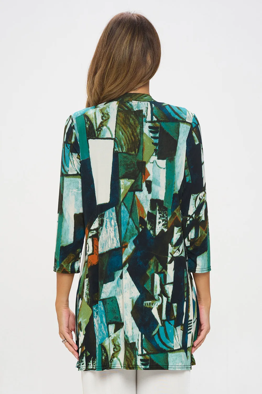 ITY Duster Jacket Quarter Sleeve Print-4071HT-QRP1-W427