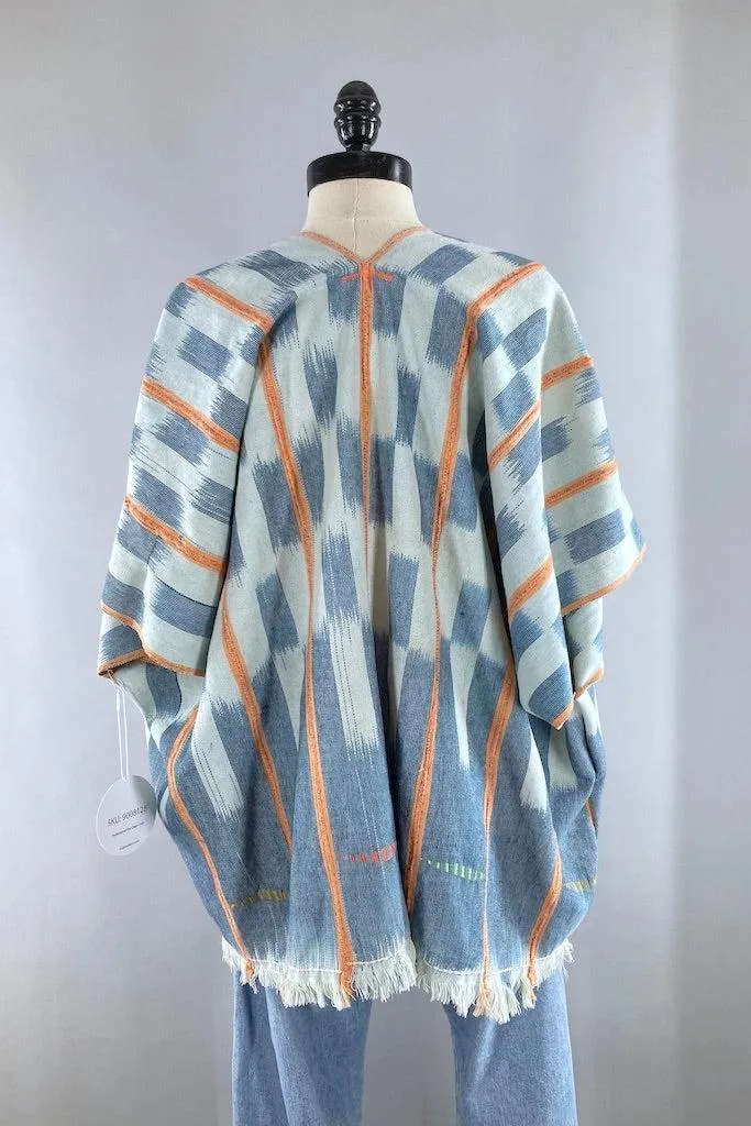 Ivory Coast Chambray Blue & White Indigo Cardigan