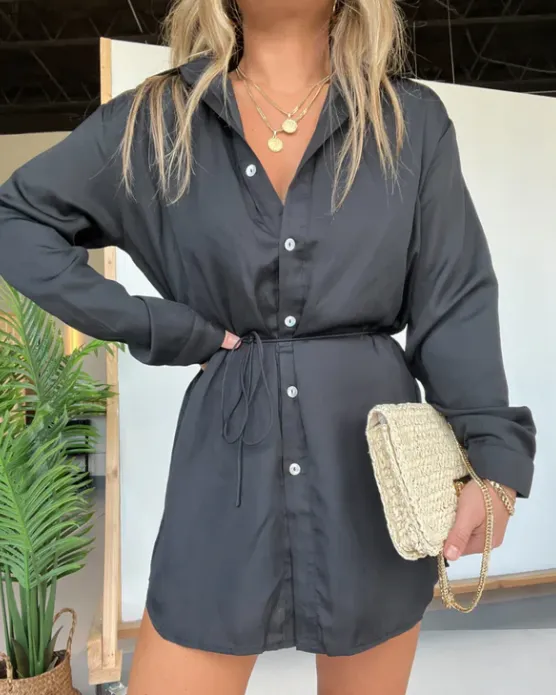 Ivyshape | Button Down Romper Dress