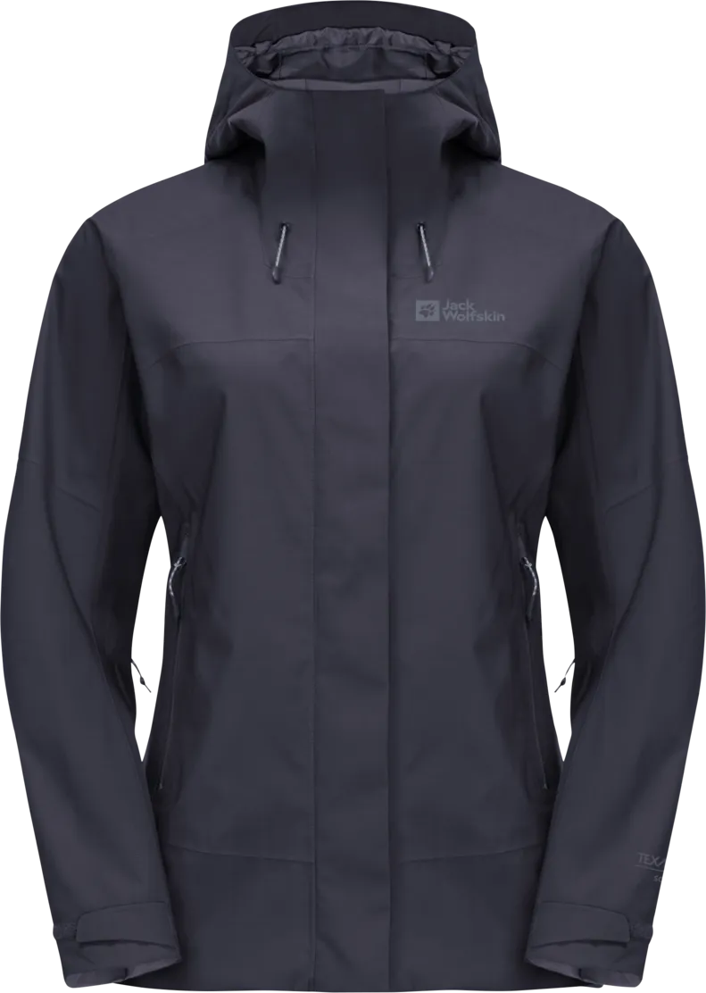 Jack Wolfskin Women&#x27;s Kammweg 2-Layer Jacket Graphite | Buy Jack Wolfskin Women&#x27;s Kammweg 2-Layer Jacket Graphite here | Outnorth
