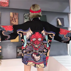 Japanese Kimono Cardigan - Streetwear Style