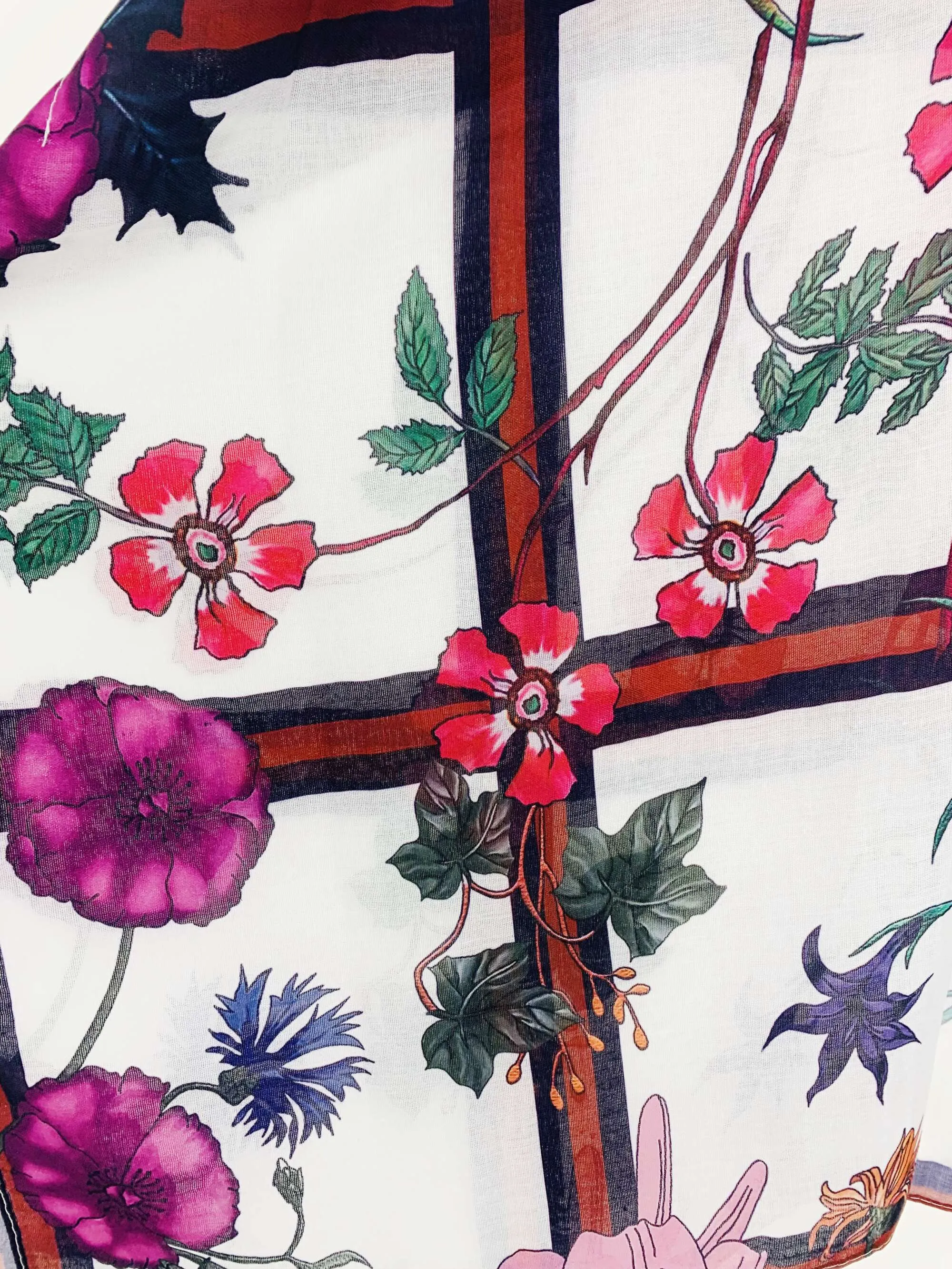 JC062731 Multi Morning Glory Flower Kimono