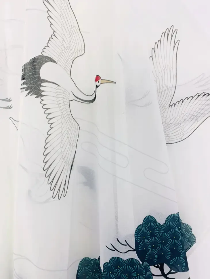 JC070932 Peony & Crane Kimono