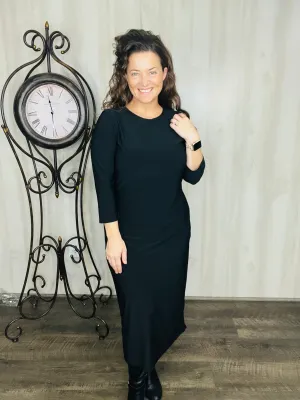Joy Layering Dress-Black