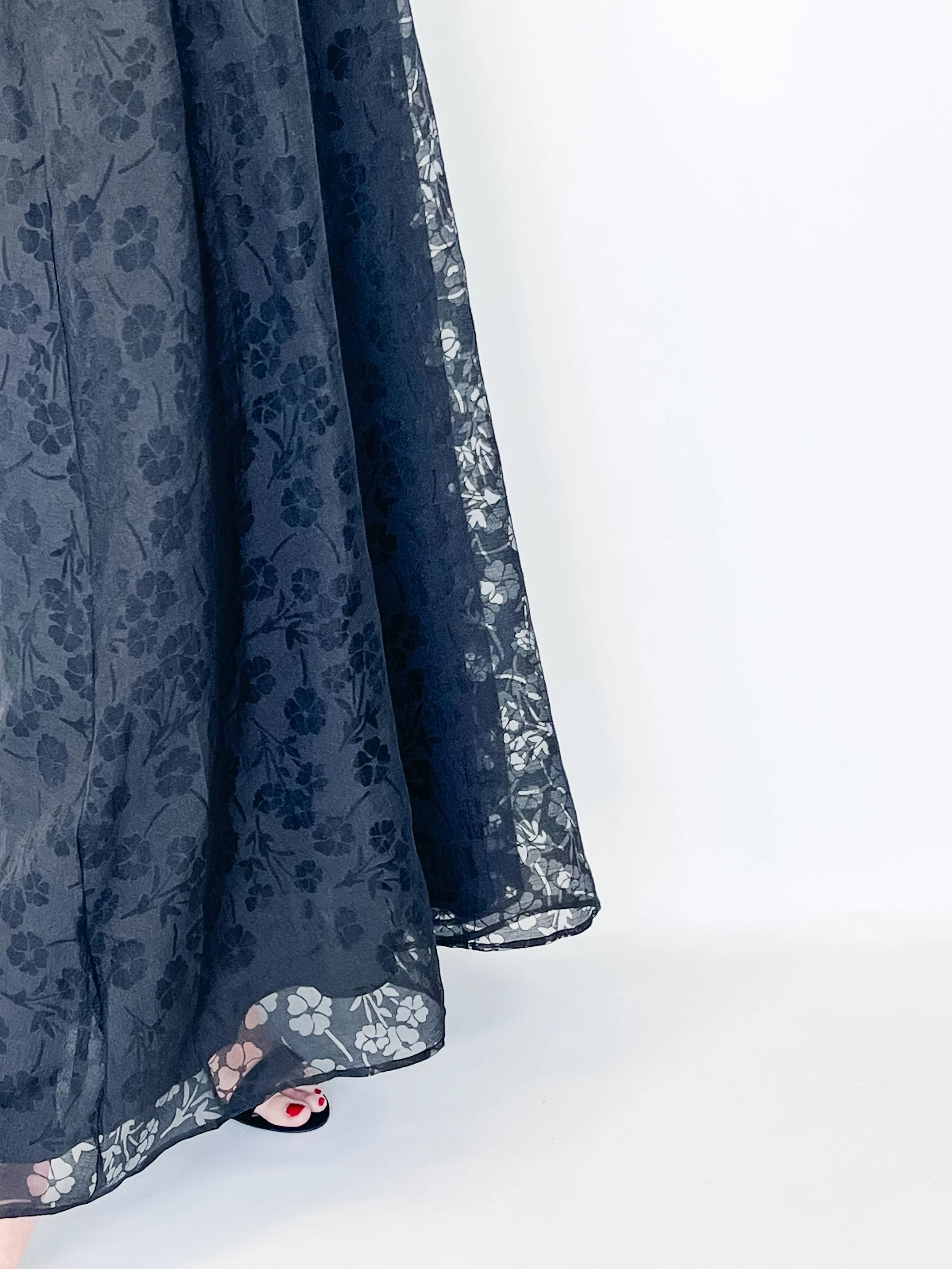 Judith - Sheer Floral Maxi Dress
