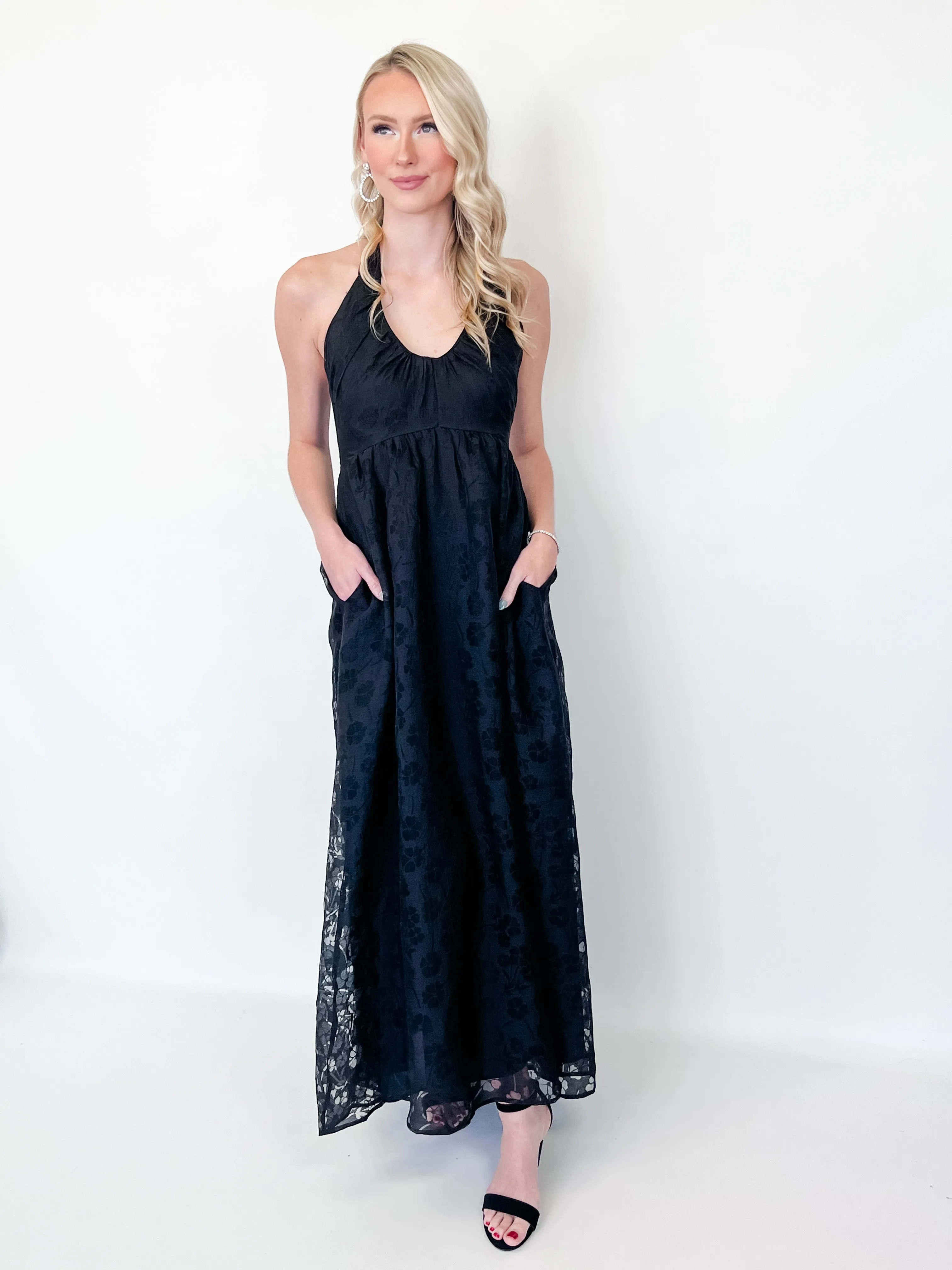 Judith - Sheer Floral Maxi Dress