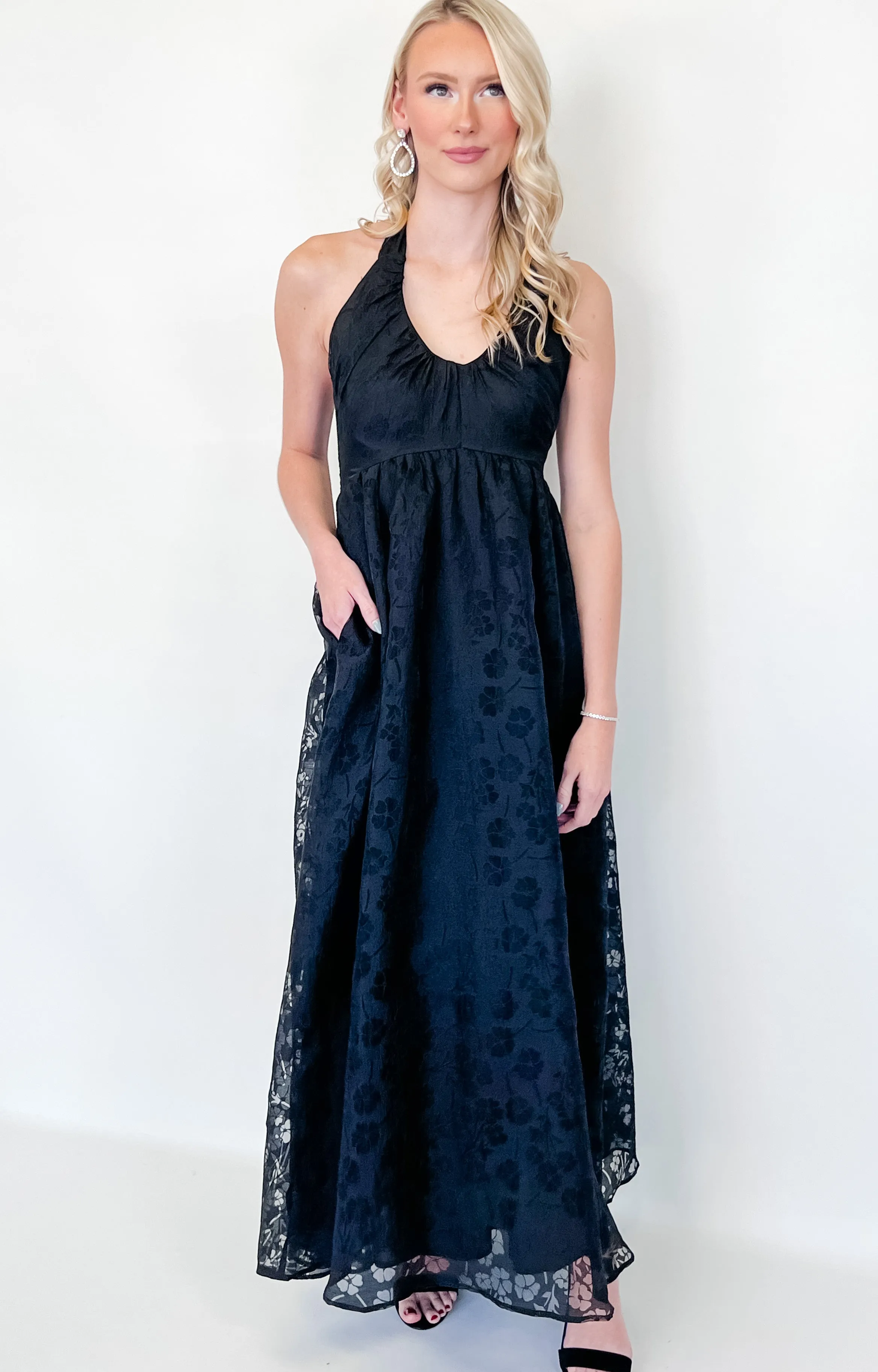 Judith - Sheer Floral Maxi Dress