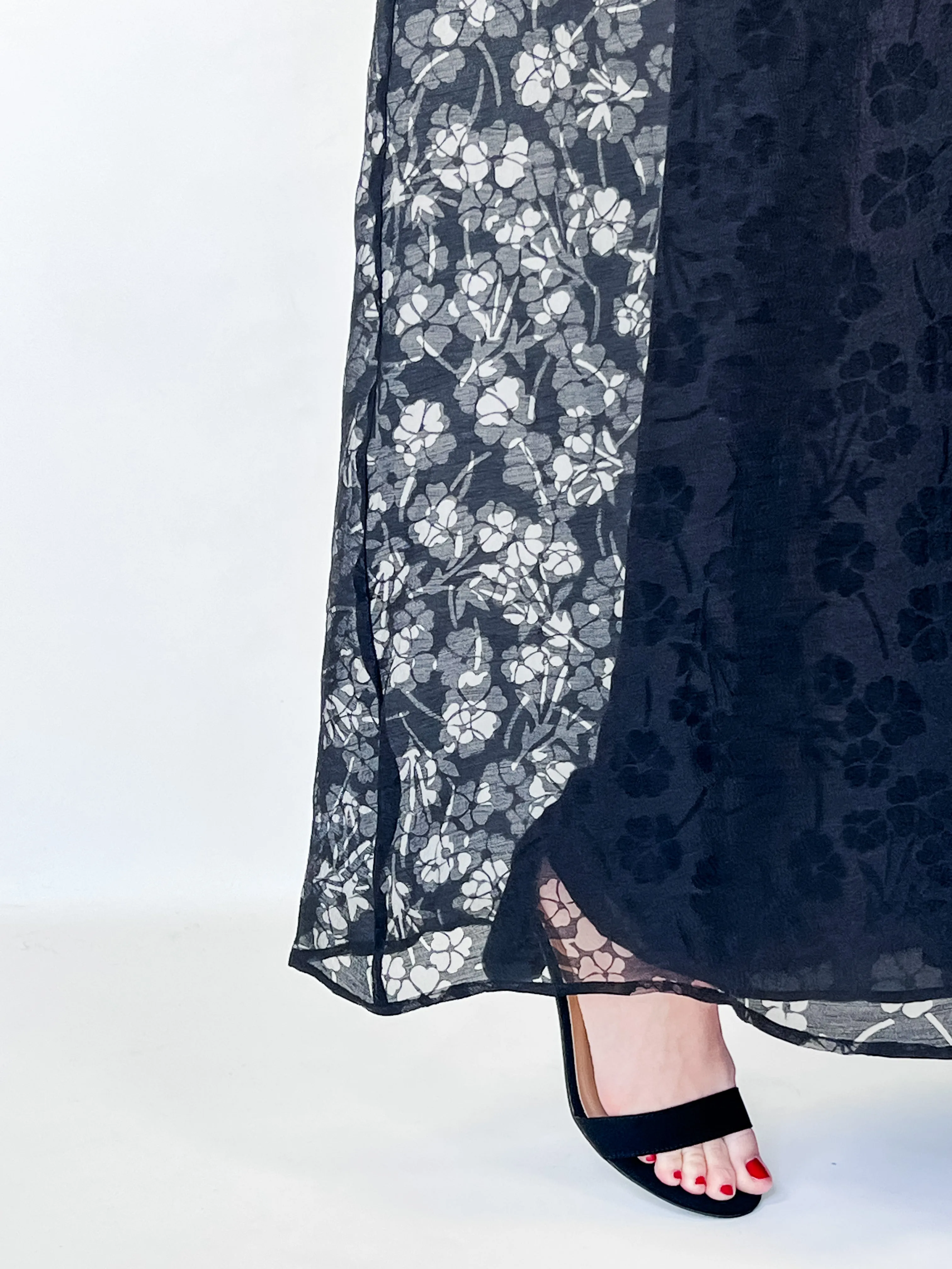 Judith - Sheer Floral Maxi Dress