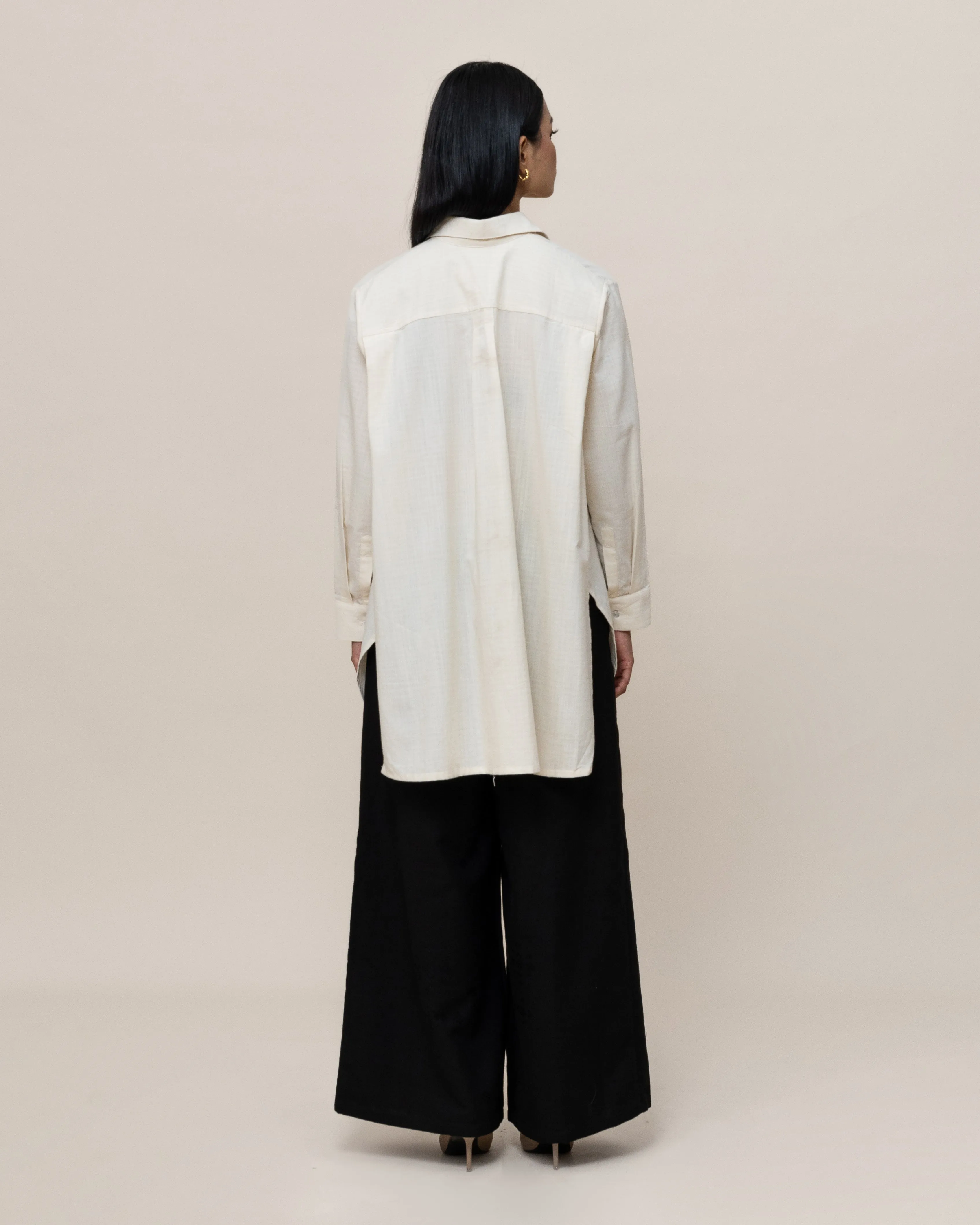 KAPAS - Embroidered Oversized Shirt (Gender Neutral)