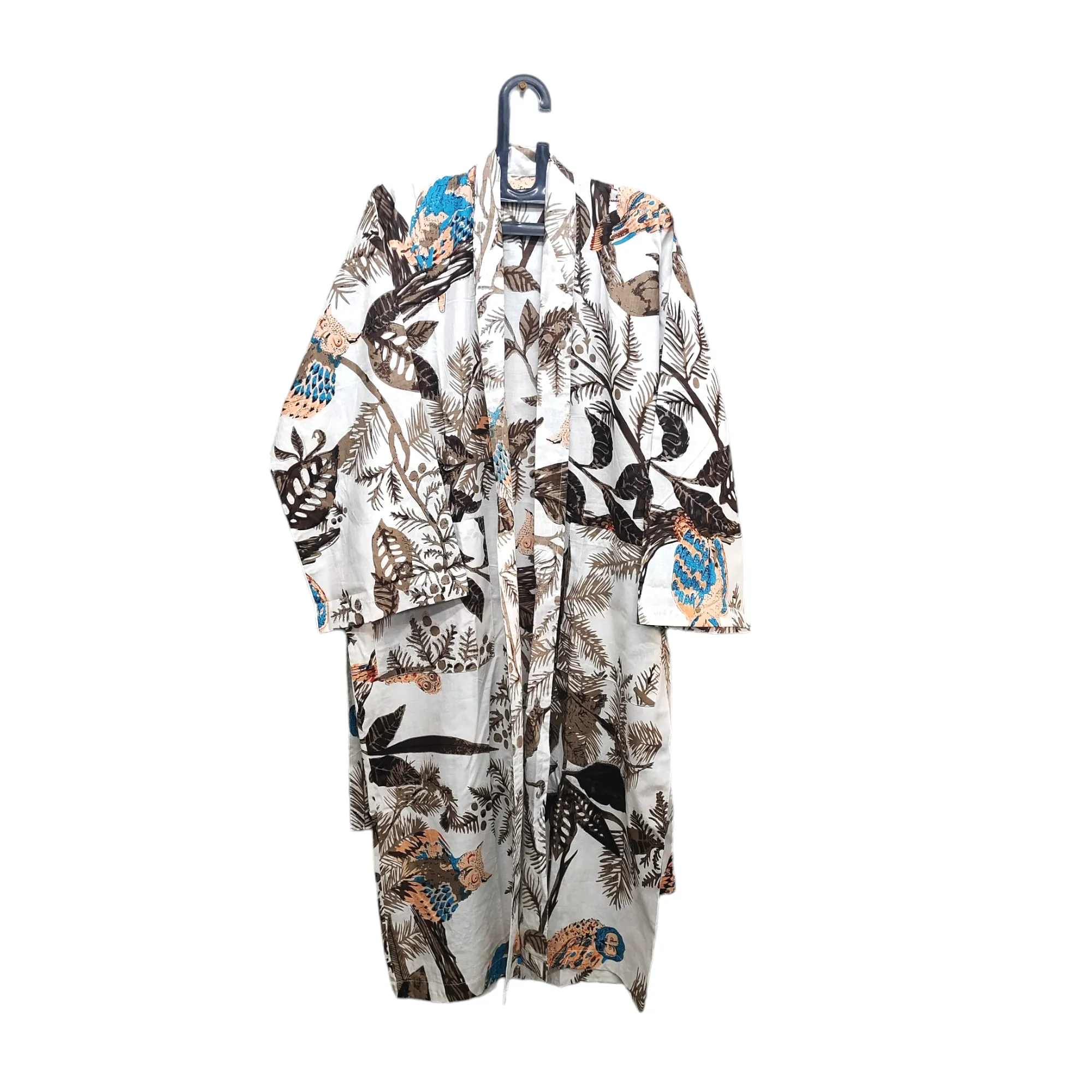 Kimono Bath Robes/ Night Suit - Owl Family Brown