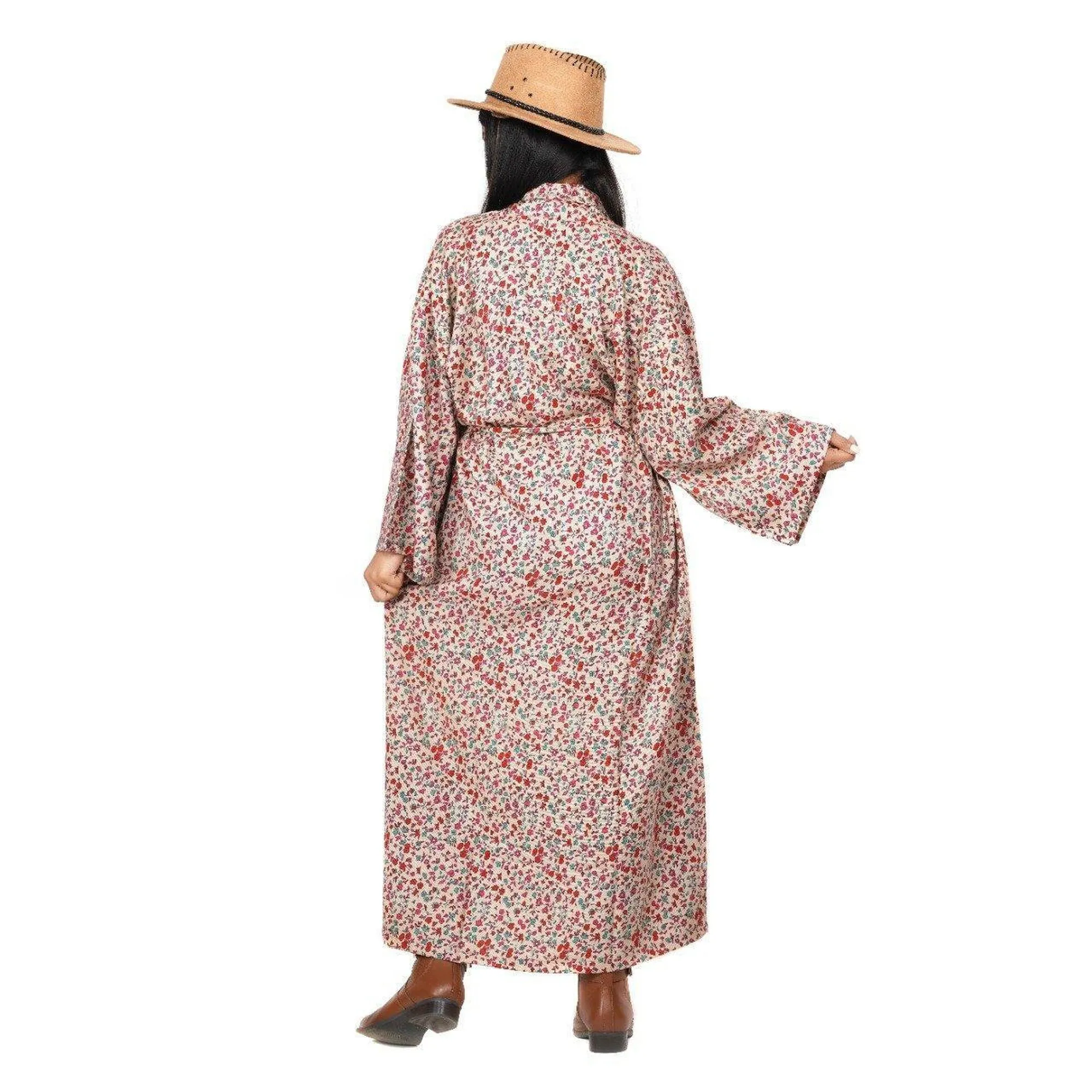 Kimono Bath Robes/ Night Suit - Rayon orange